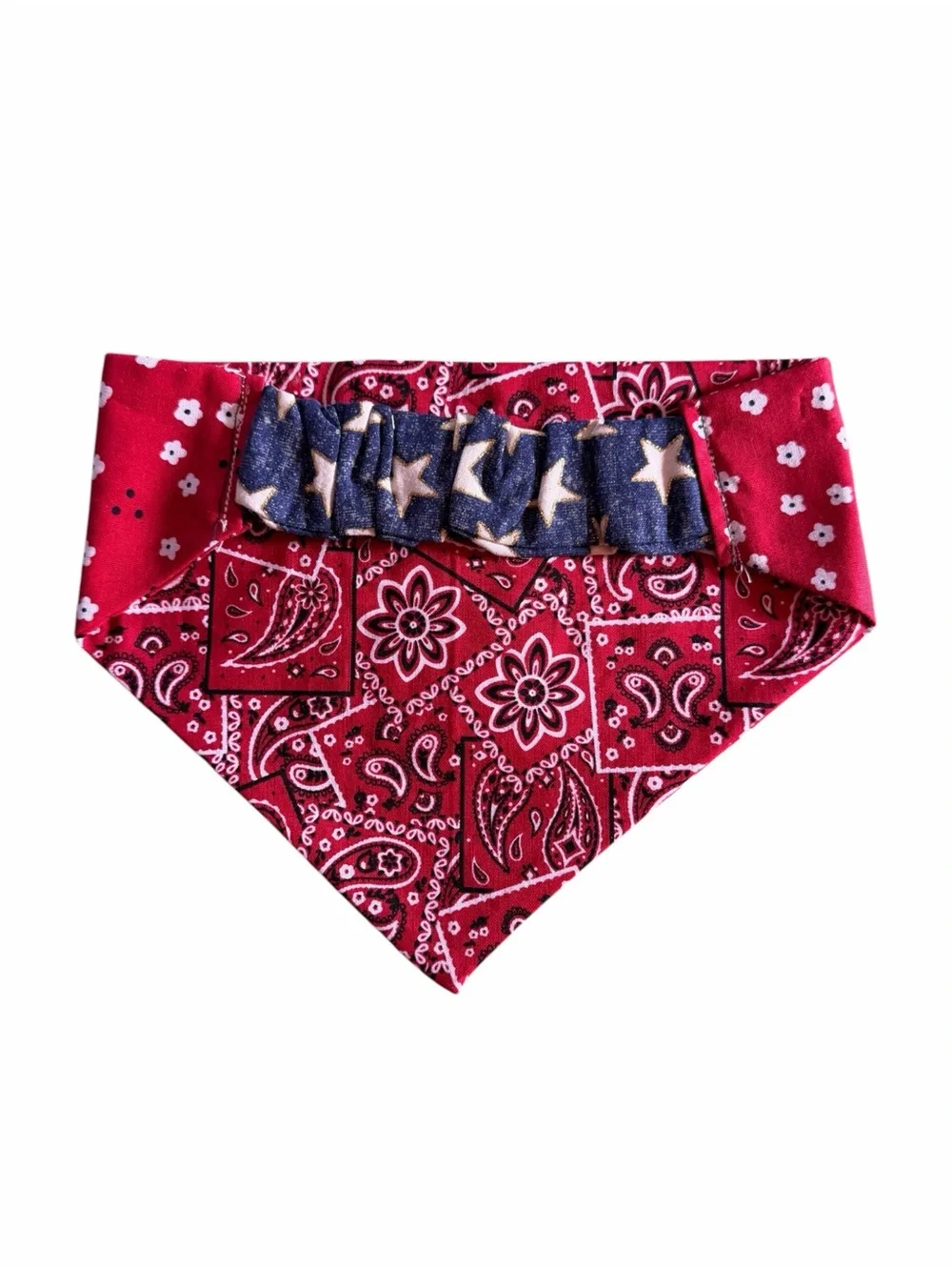 Red Teddy Bear Bandana for Pets - Accessories